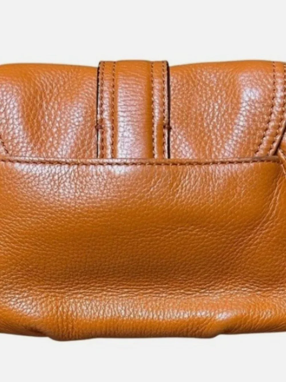 VINTAGE MICHAEL KORS CHARLTON PUMPKIN ORANGE SUPER SOFT LEATHER CROSSBODY PURSE